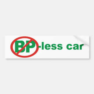 BP Free Car Bumper Sticker