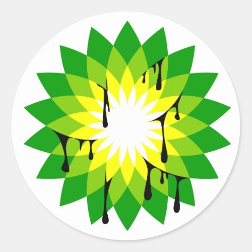 BP Oil Leak Classic Round Sticker