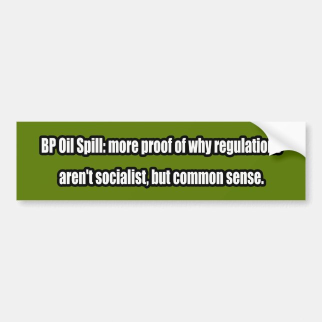 BP Oil Spill Bumper Sticker (Front)