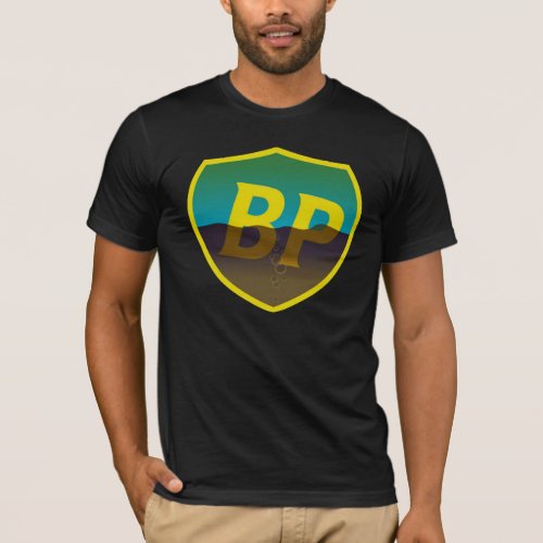 BP Oil Spill Retro Shield T_Shirt