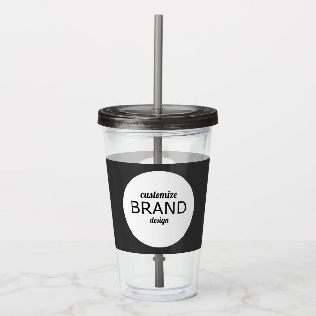 BPA Free Custom Business Logo Tumbler Drinkware (Front)