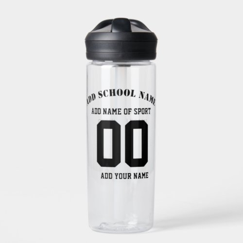 BPA_free Personalized Sports Team Name Water Bottle