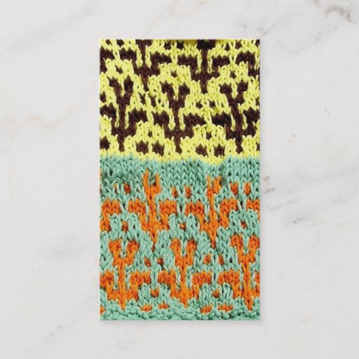 Customizable bpc Artisanware Knit Business/Profile Card Business Card