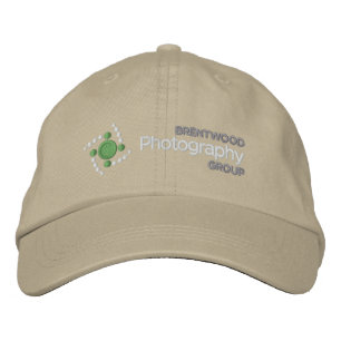 BPG Hat with white logo on darker fabric