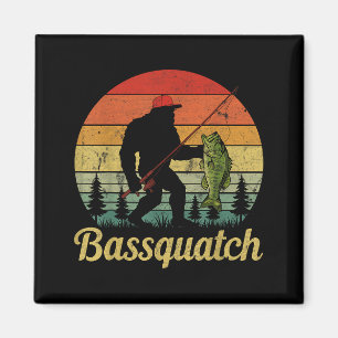 Bquatch B Fishing Humor Bigfoot Ufo Sasquatch  Magnet