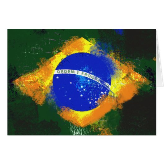 BR Brasil brazilian flag Cards (Front Horizontal)
