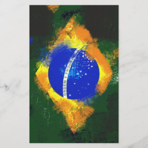 BR Brasil brazilian flag Stationery