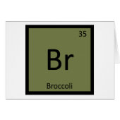 Br - Broccoli Vegetable Chemistry Periodic Table (Front Horizontal)