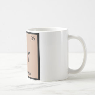 Br - Brown Rice Chemistry Periodic Table Symbol Coffee Mug