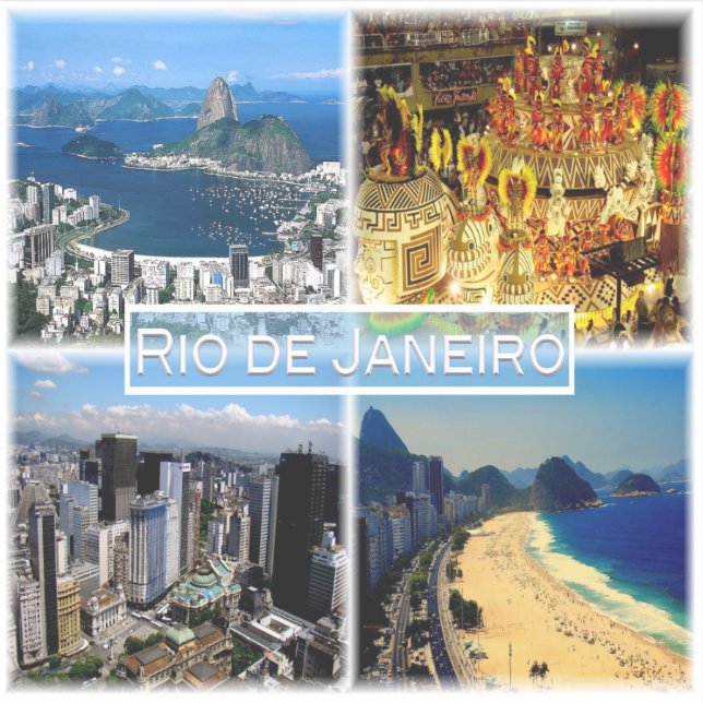 BR Rio de Janeiro - Botafogo beach - Carnival - Sticker (Front)