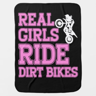 Braap Gifts Women Motorcycle Motocross Dirt Bike Baby Blanket