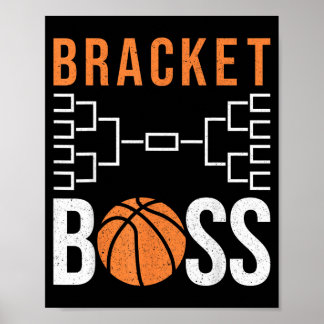 Brac Boss Funny College Basball Tournament Poster