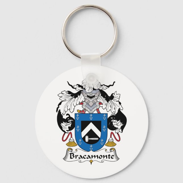 Bracamonte Family Crest Keychain (Front)