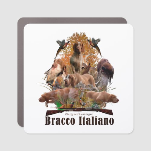 Bracco Italiano Car Magnet