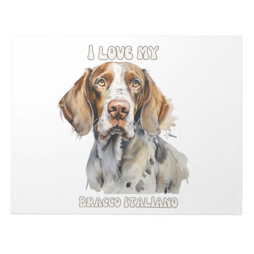 Bracco Italiano Dog_inspired notepad