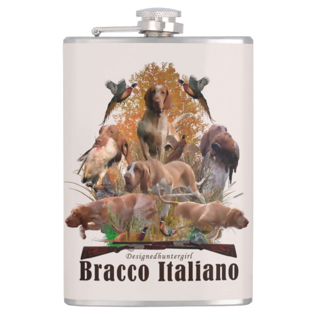 Bracco Italiano   Flask (Front)