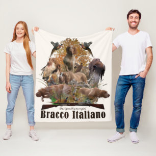 Bracco italiano fleece blanket