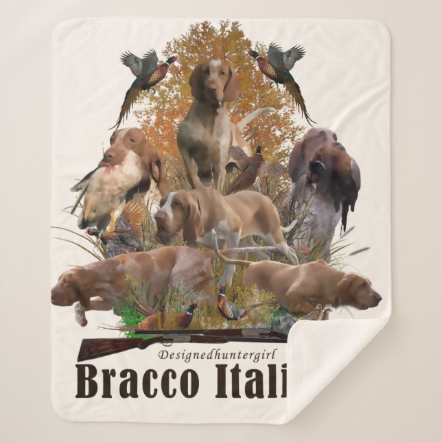 Bracco italiano  sherpa blanket (Front)