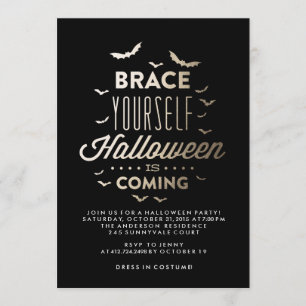 BRACE YOURSELF HALLOWEEN Halloween Party Invite