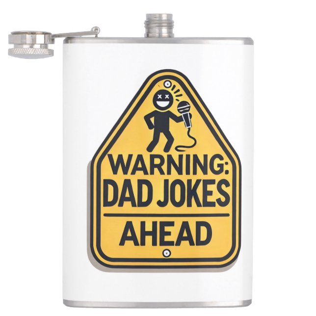 Brace Yourselves: Dad Jokes Imminent Flask (Opened)