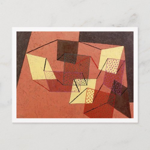 Braced Surfaces Abstract Paul Klee Postcard