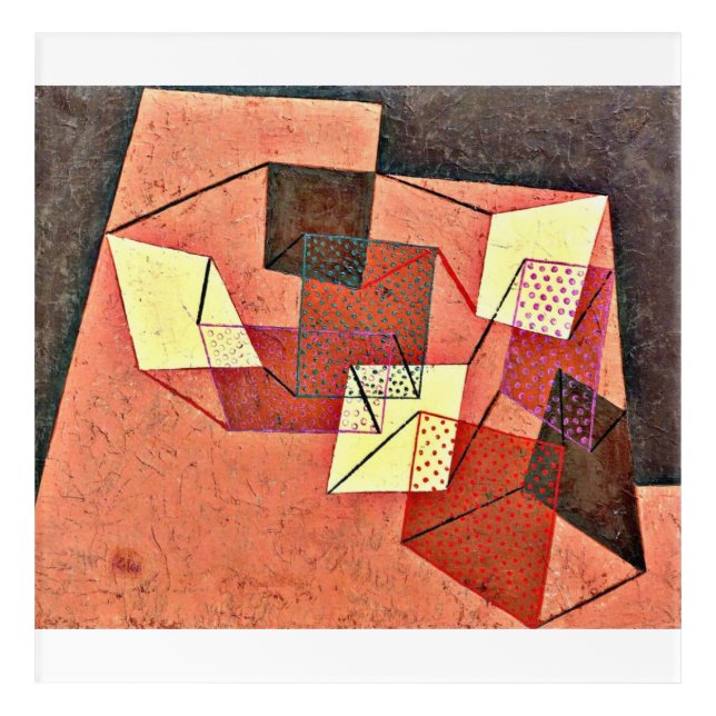 Braced Surfaces by Paul Klee Acrylic Print (Front)