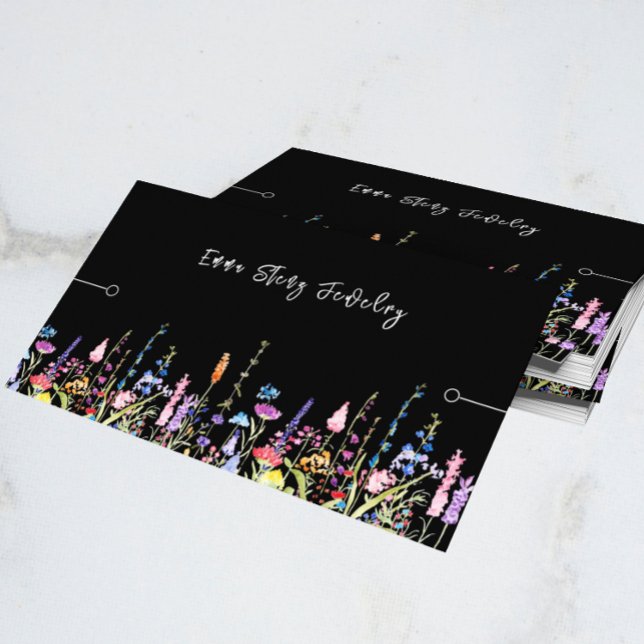 Bracelet Display Card • Colorful Wildflowers (Creator Uploaded)