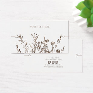 Bracelet Display Card • Earthy Floral