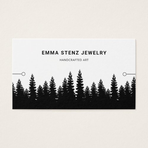 Bracelet Display Card  Rustic Pine Forest