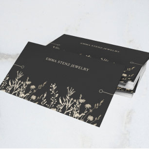 Bracelet Display Card • Rustic Wildflowers Gold