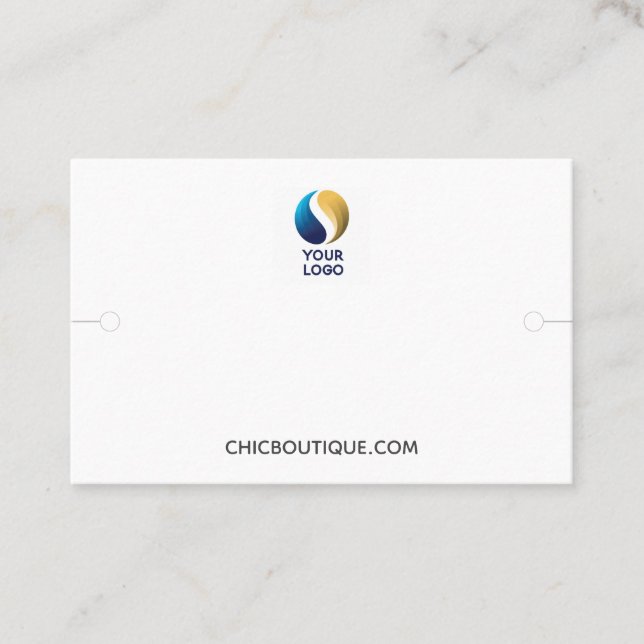 Bracelet Display Holder Add Your Logo Business Card (Front)