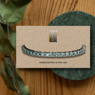 Bracelet Display Kraft Your Logo Social Media   Business Card