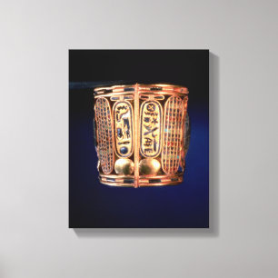 Bracelet with the cartouche of Psusennes I Canvas Print