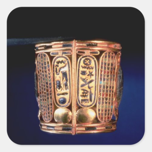 Bracelet with the cartouche of Psusennes I Square Sticker