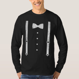 Braces Bow Tie Dress Code Black Tie Party T-Shirt
