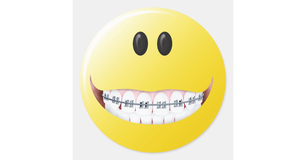 smiley faces with braces