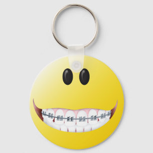 smiley face with braces