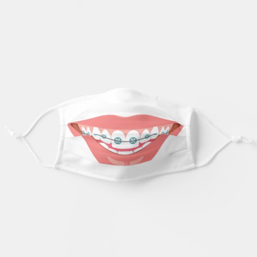 Braces Mouth Adult Cloth Face Mask