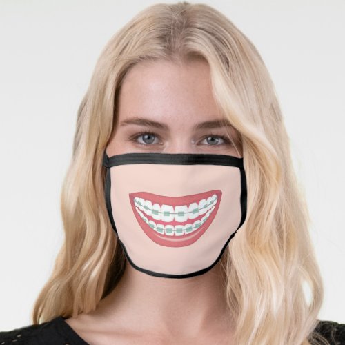 Braces Smile Face Mask