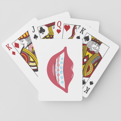 Braces Smile Poker Cards