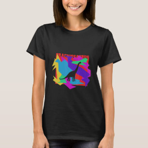 Brachiosaurus Animal Mosaik Puzzle T-Shirt