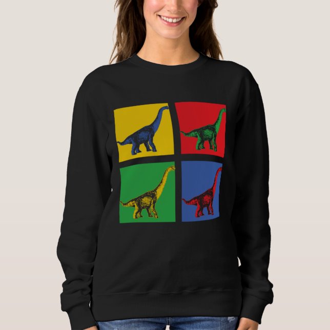 Brachiosaurus Dino Pop Sweatshirt (Front)
