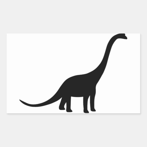 Brachiosaurus Dinosaur Rectangular Sticker