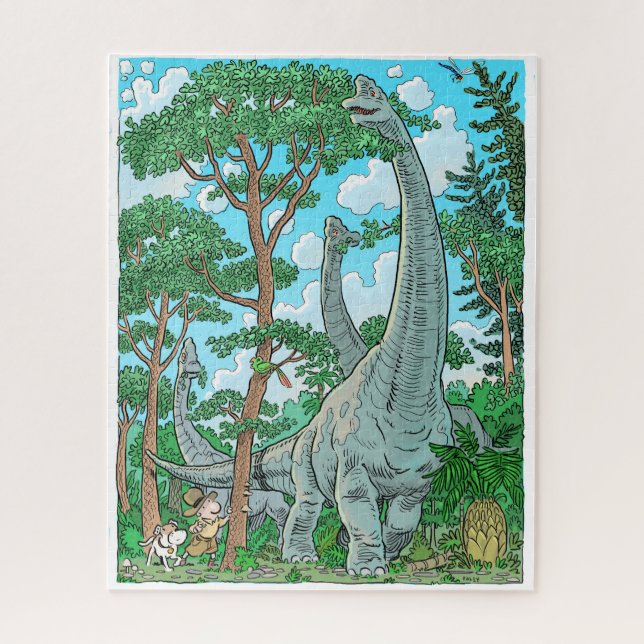 Brachiosaurus Puzzle (Vertical)