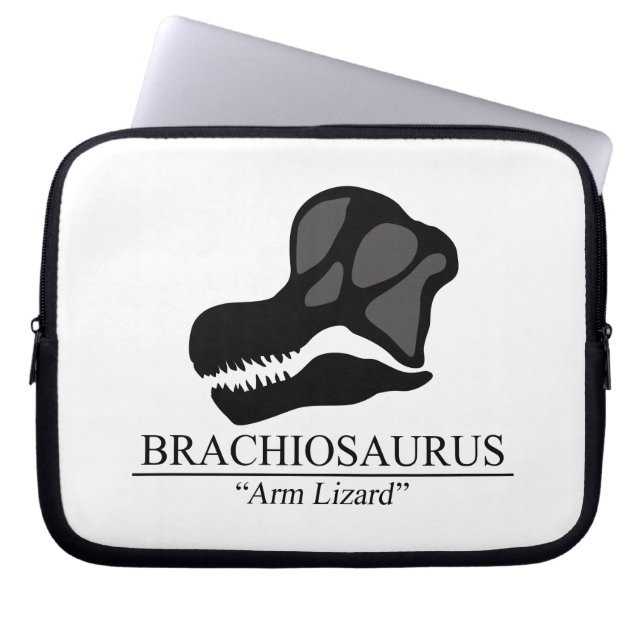 Brachiosaurus Skull Laptop Sleeve (Front)