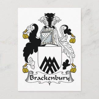 Brackenbury Family Crest Postcard