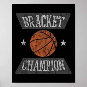 Bracket Champion Sketll Winner Player Sports Poster