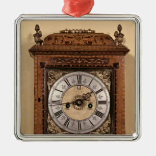 Bracket clock, c.1700 metal ornament