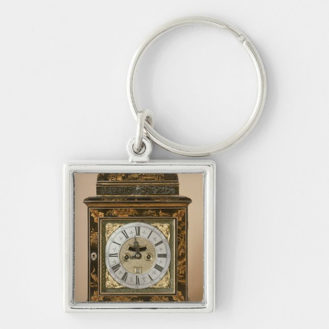 Bracket clock, movement by James Boyce, c.1705 Keychain (Front)