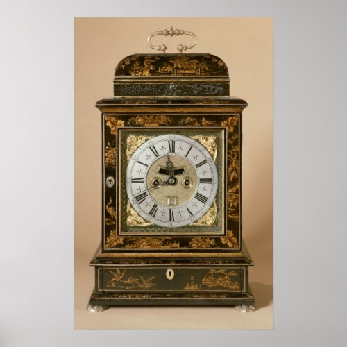 Bracket clock movement by James Boyce c1705 Poster
